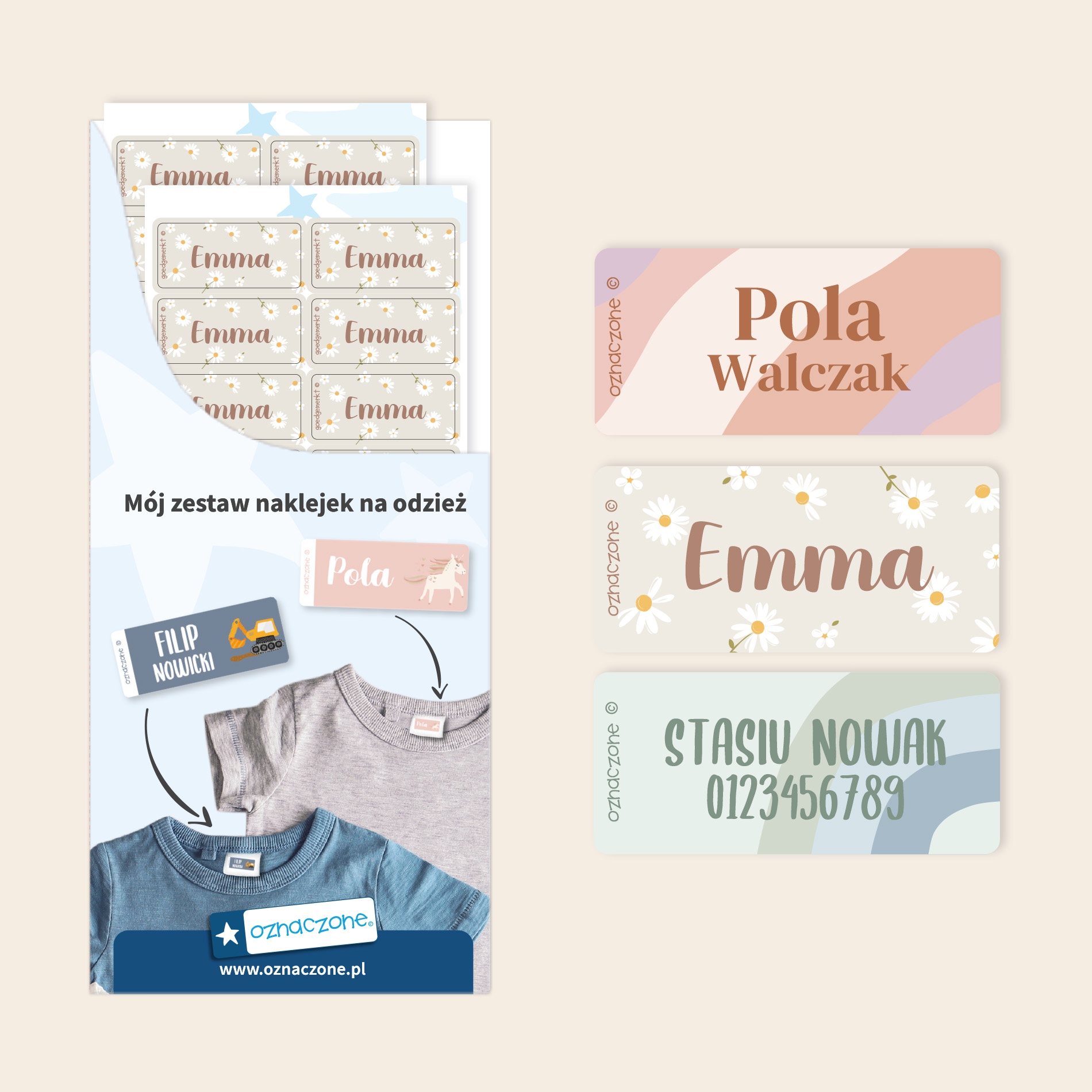 Naklejki na odzież Design