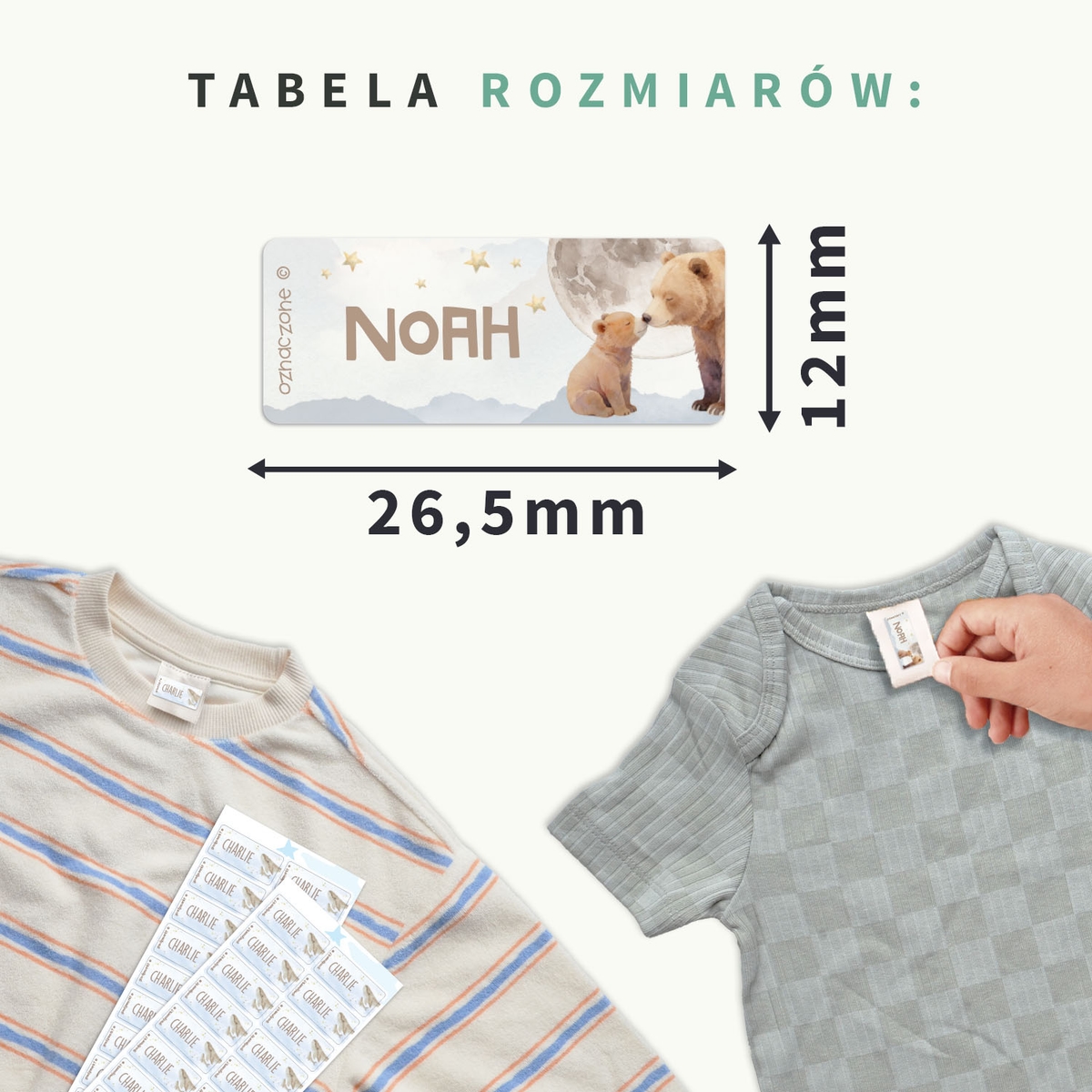 Akwarelowe naklejki na odzież