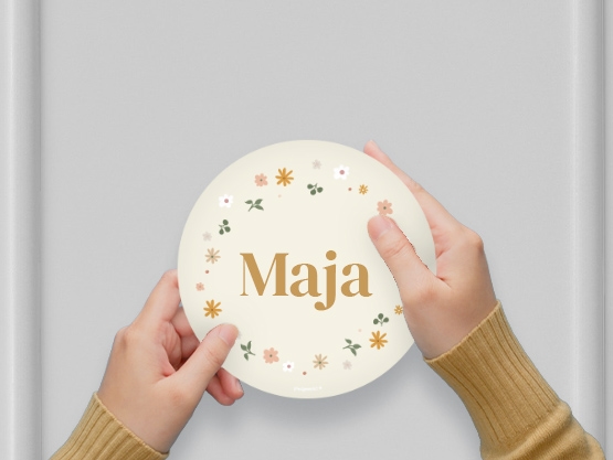 Personalizowana naklejka na drzwi design