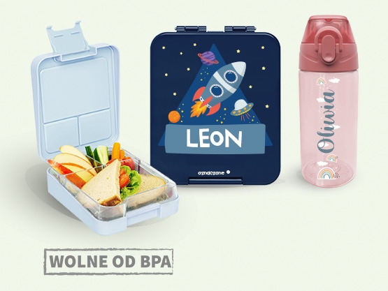 Zestaw śniadaniowy - lunchbox i bidon