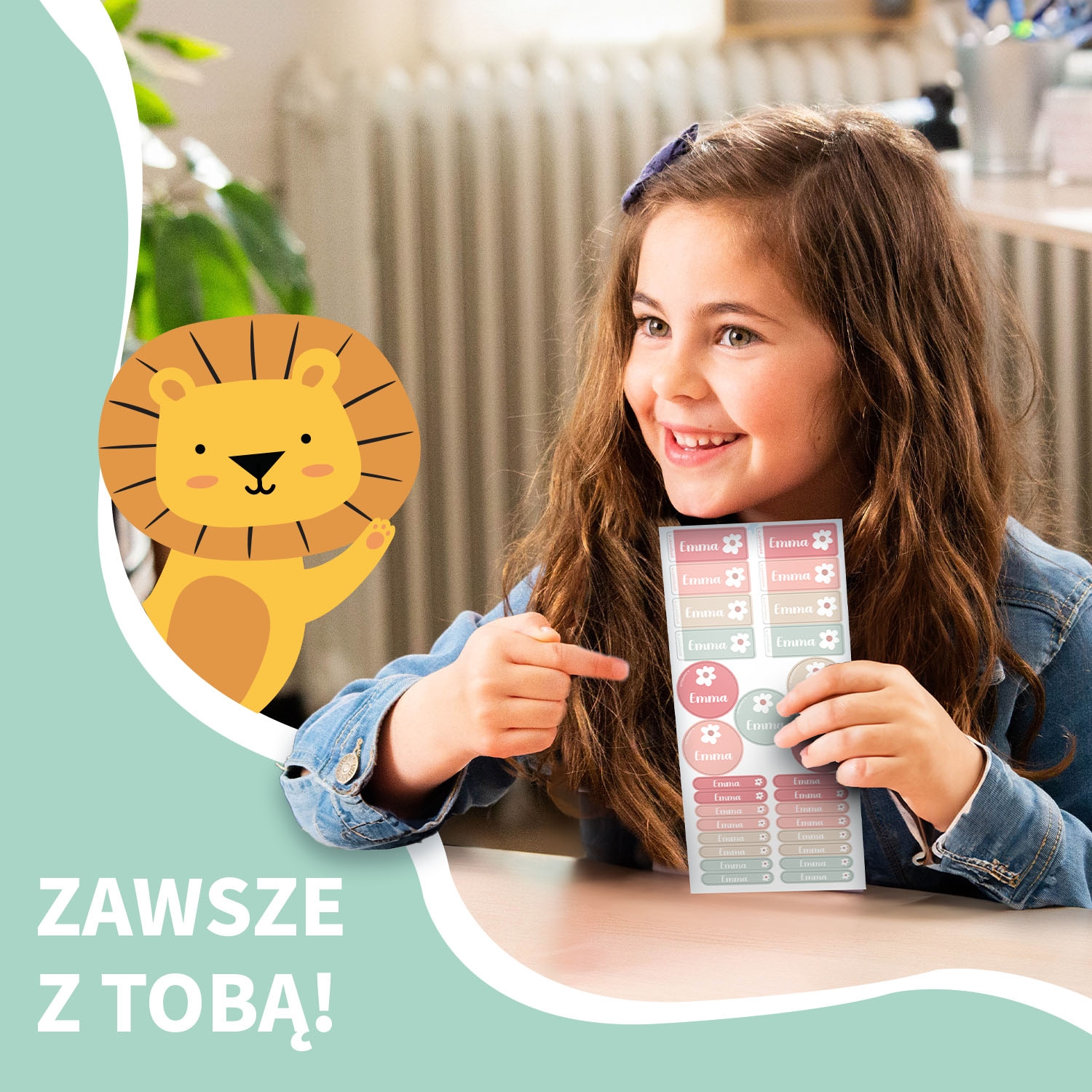 Zestaw naklejek imiennych