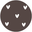 Hearts Brown AOP