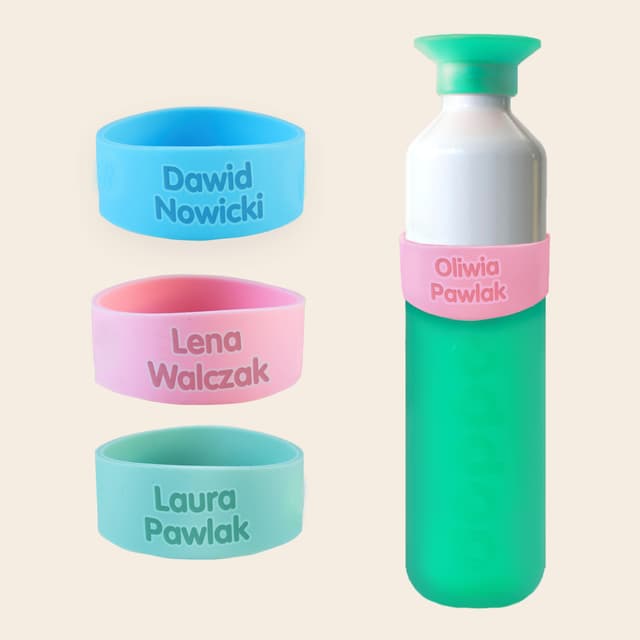 Opaska silikonowa na butelkę