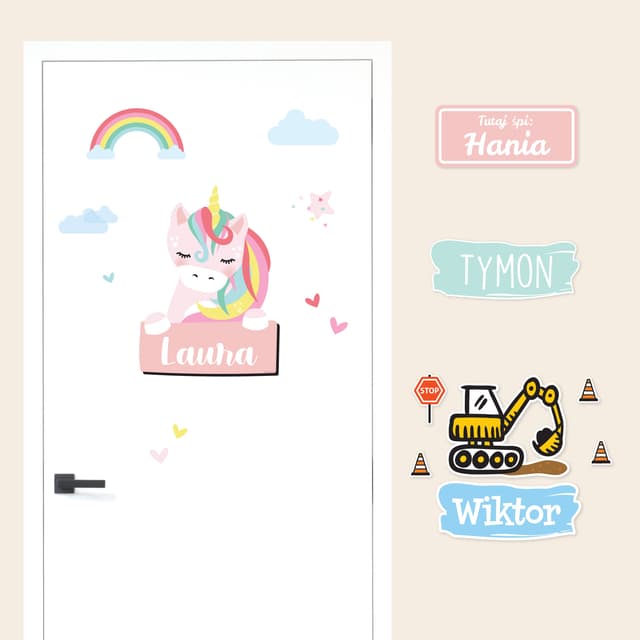 Naklejki na drzwi