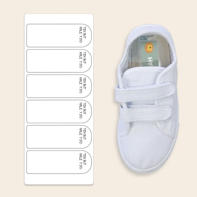 Przezroczyste naklejki na buty dla dzieci