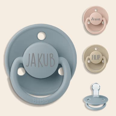 Silikonowy smoczek z imieniem BIBS