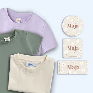 Zestaw naklejek na odzież design