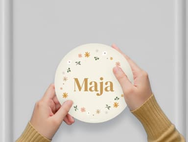 Personalizowana naklejka na drzwi design