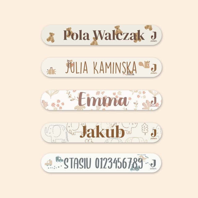 Mini naklejki imienne Jollein