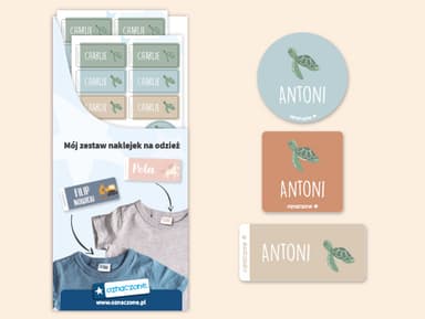 Zestaw naklejek na odzież tematyczny