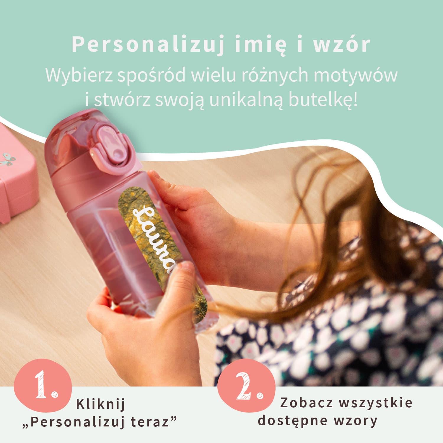 Bidon z personalizacją - seria świat