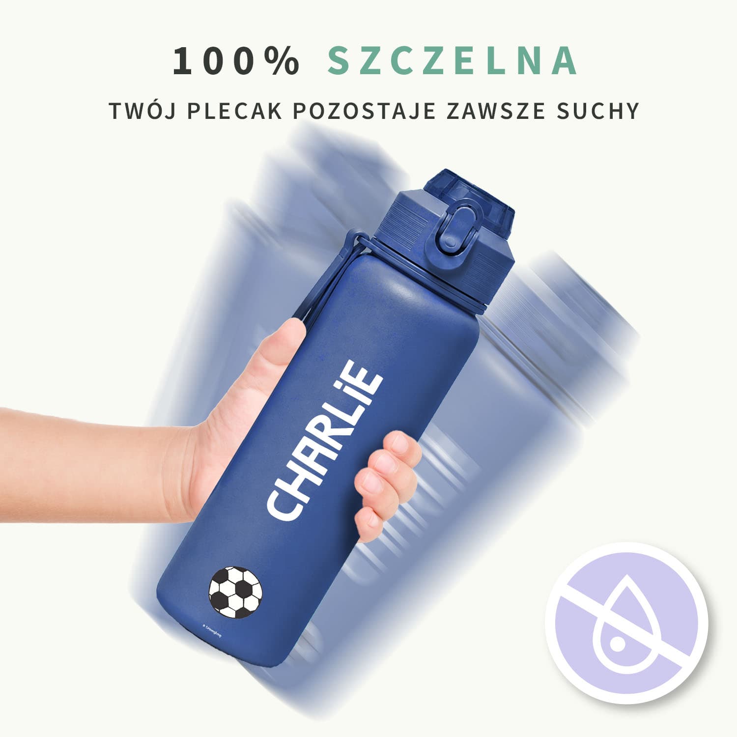 Bidon ze stali nierdzewnej z imieniem