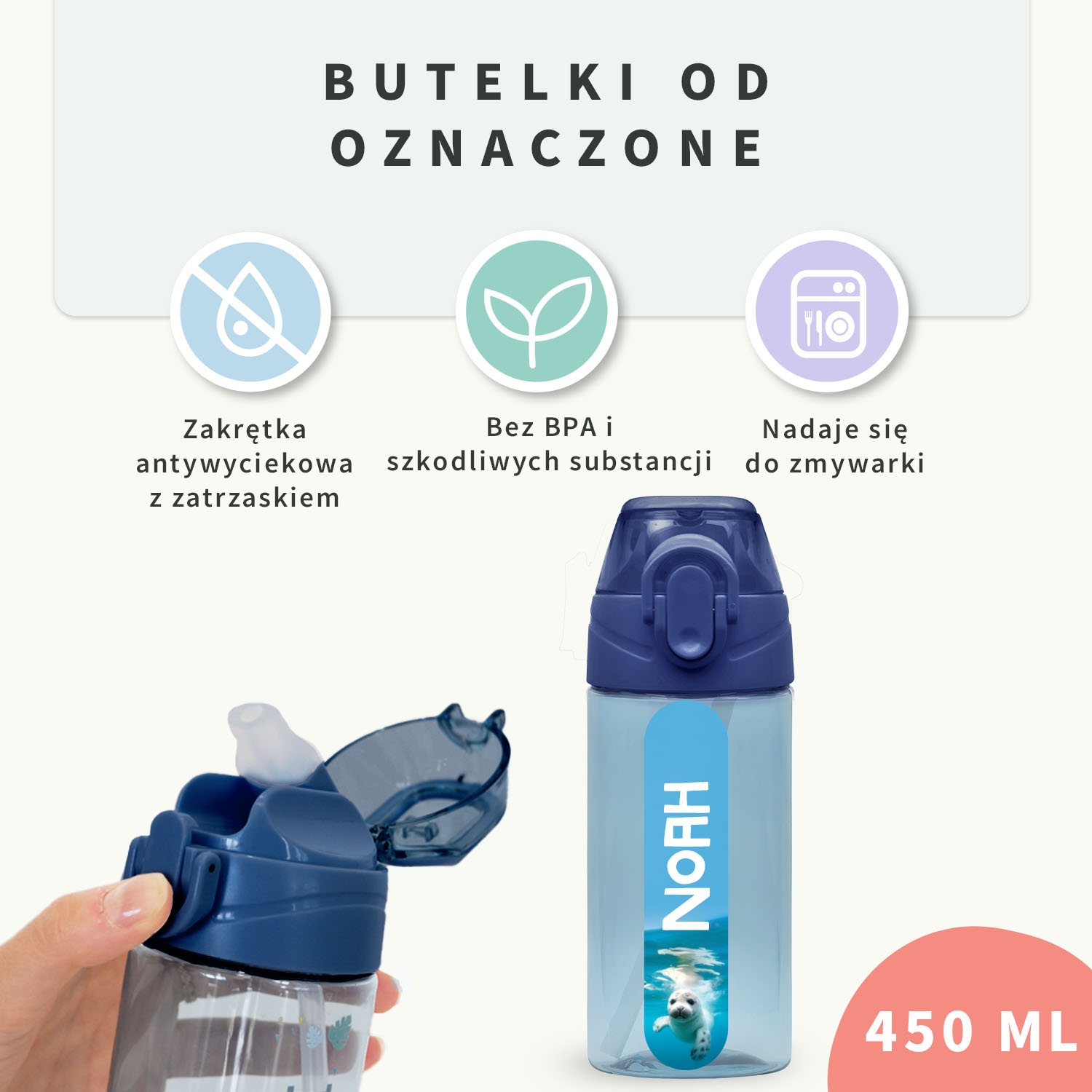 Bidon z personalizacją - seria świat