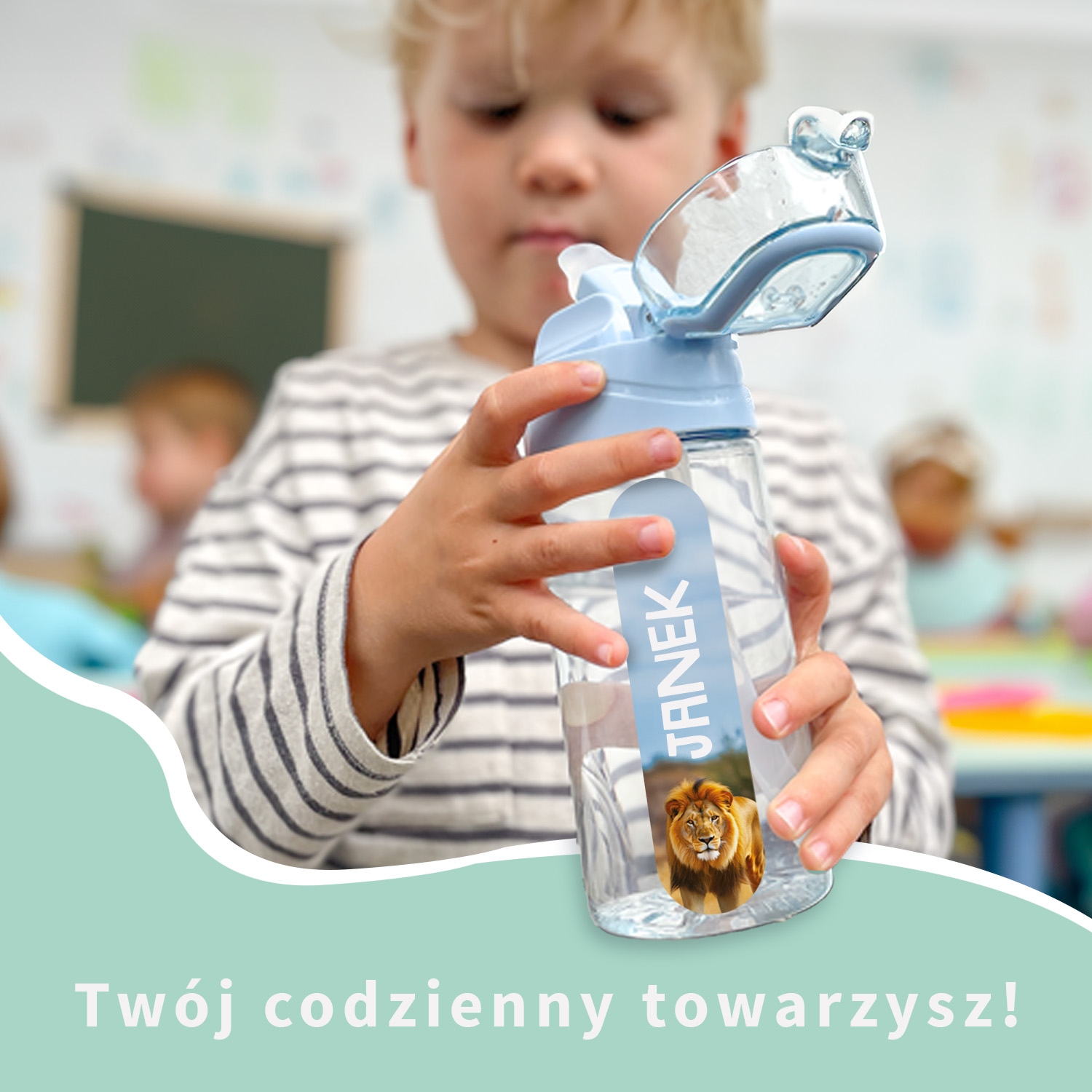 Bidon z personalizacją - seria świat