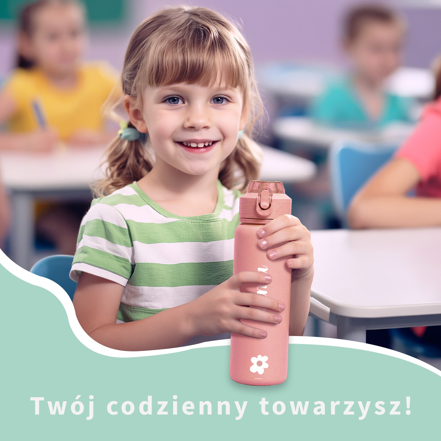 Bidon ze stali nierdzewnej z imieniem