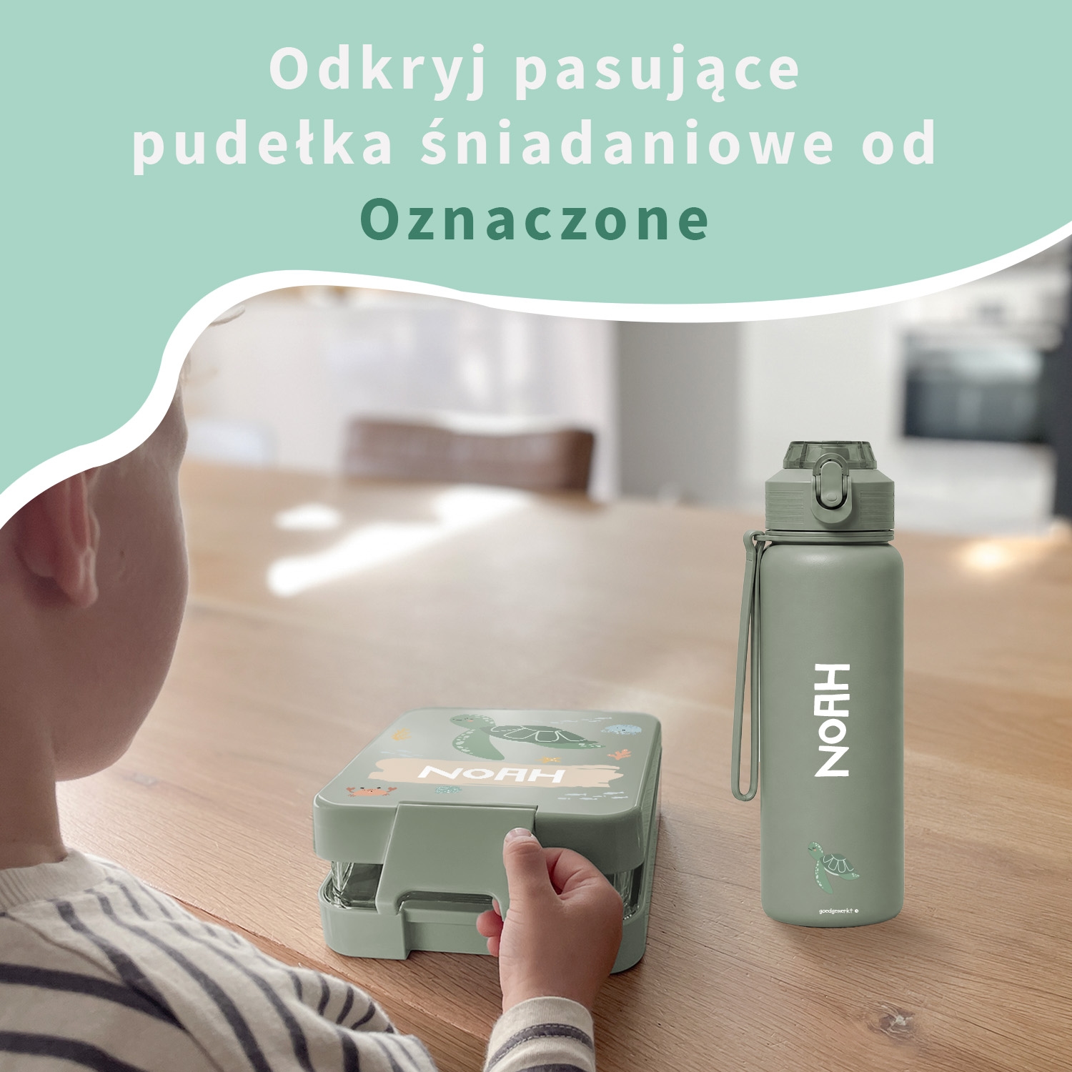 Bidon ze stali nierdzewnej z imieniem