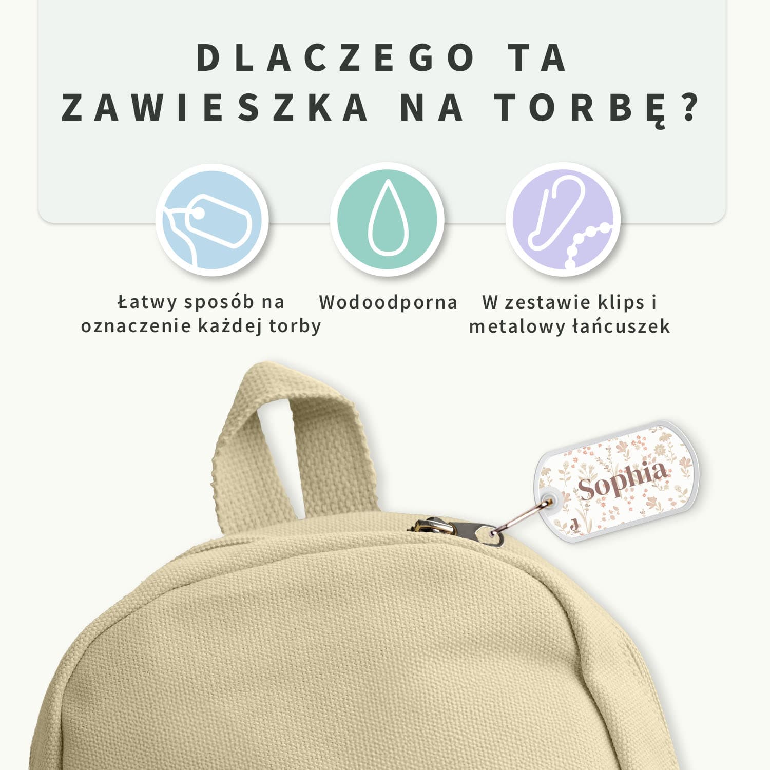 Przywieszka do torby Jollein