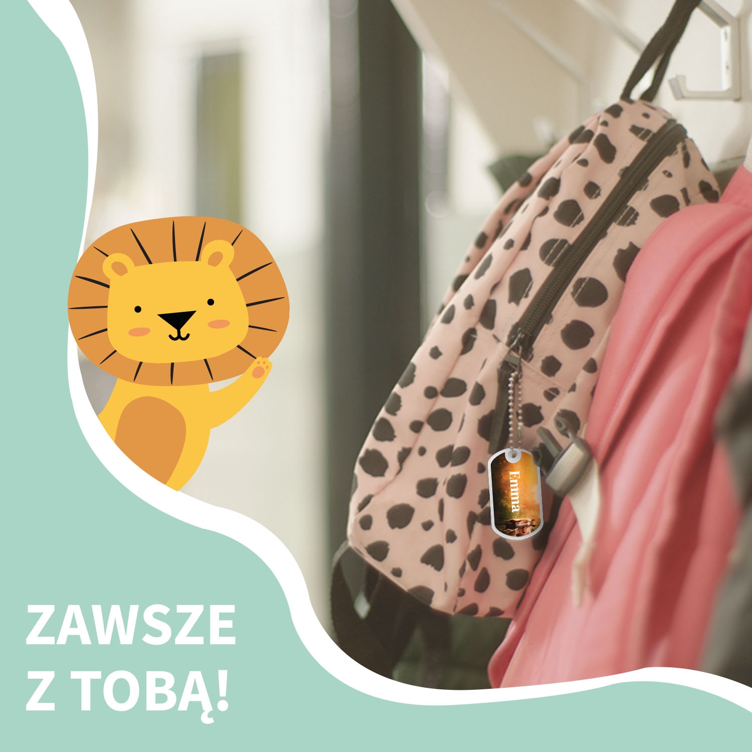 Zawieszka do plecaka - seria świat