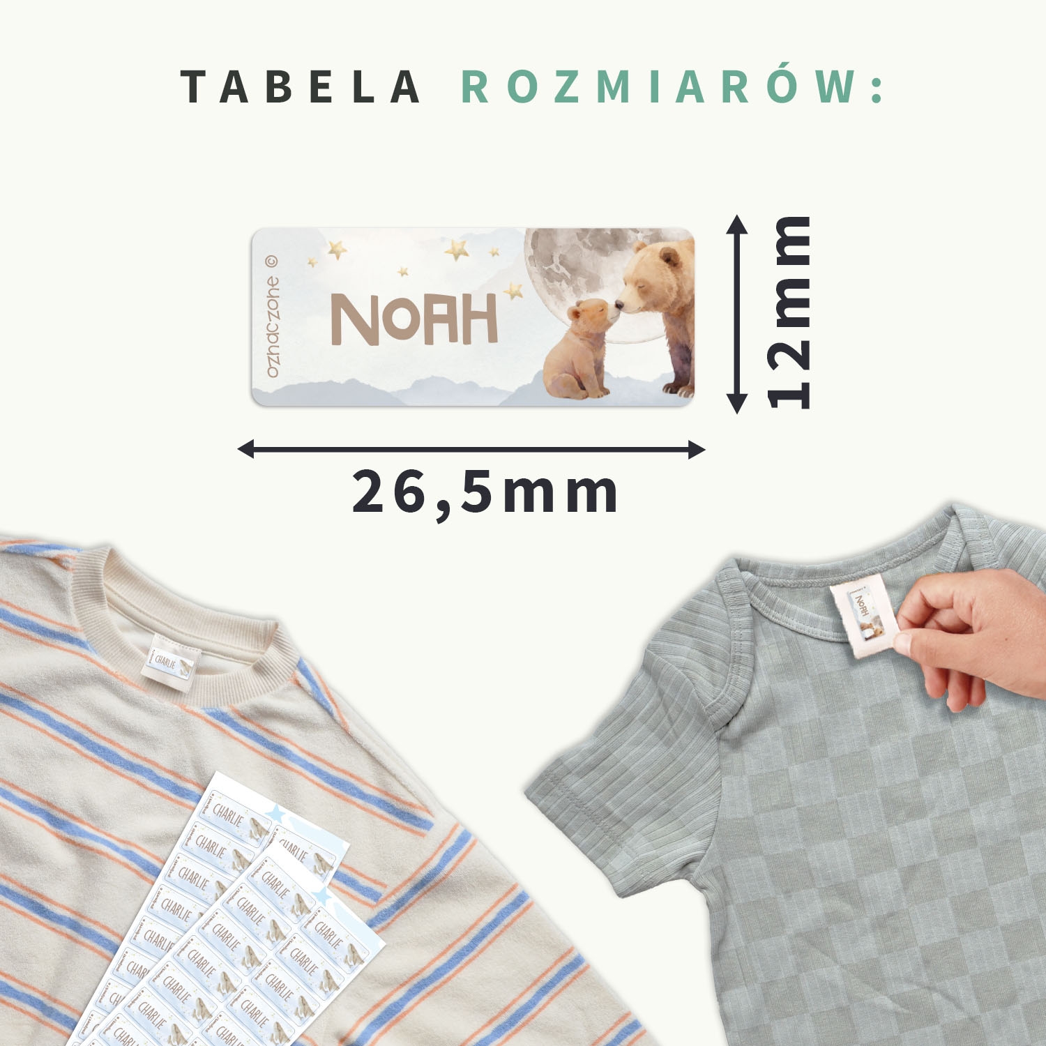 Akwarelowe naklejki na odzież