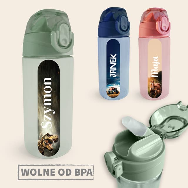 Bidon z personalizacją - seria świat