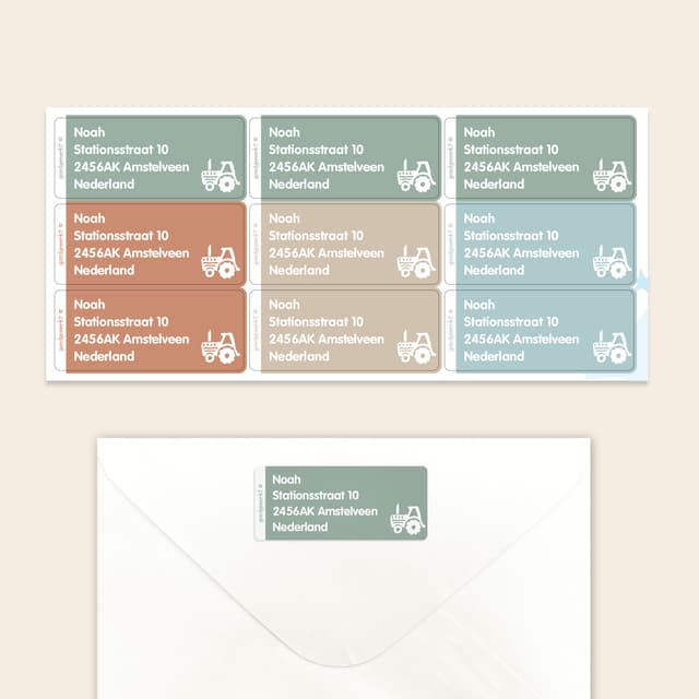 Duże naklejki imienne