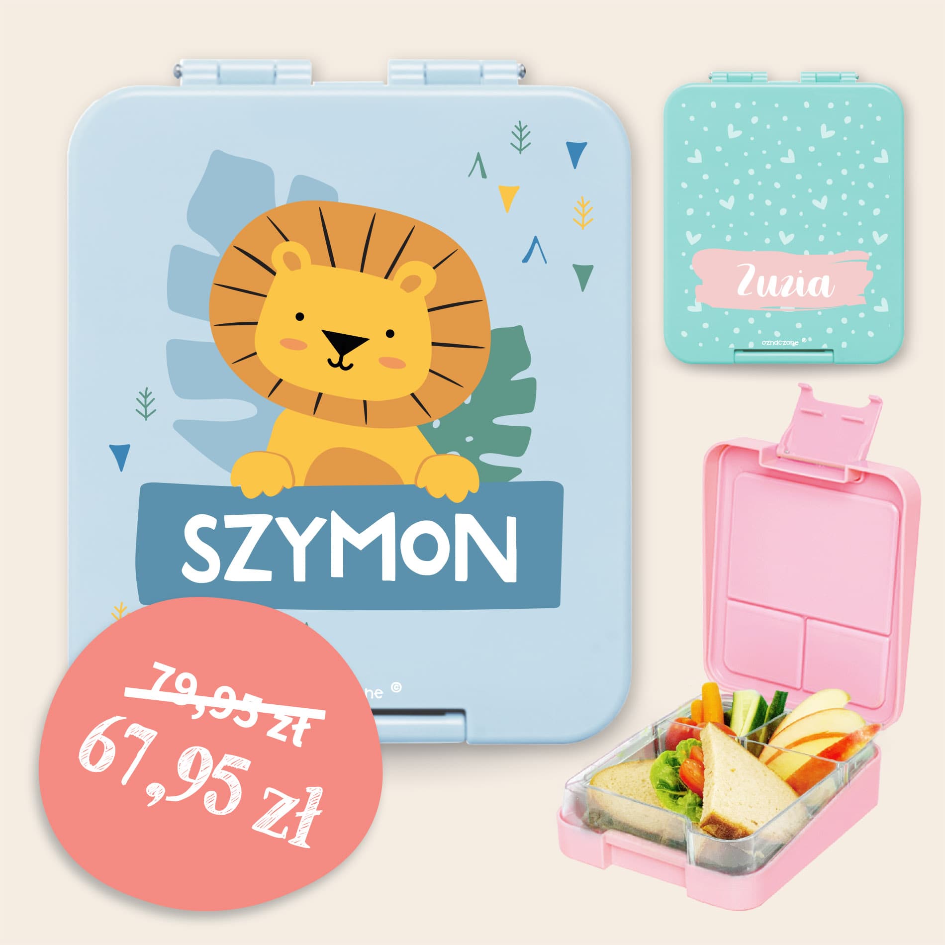 Personalizowany lunchbox z imieniem