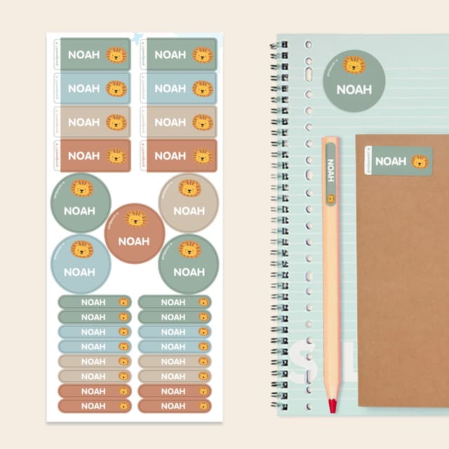 Zestawy naklejek imiennych