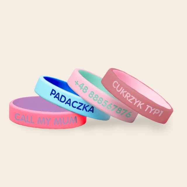 Opaska niezgubka SOS – dwukolorowa