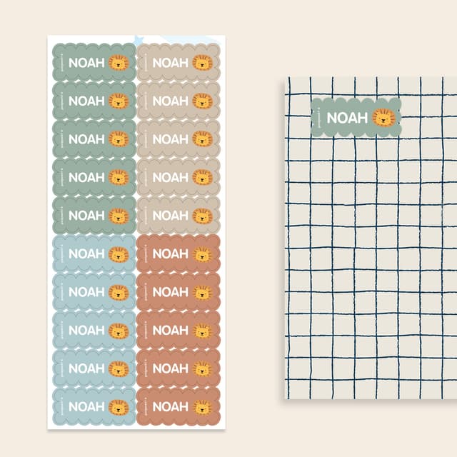 Naklejki samoprzylepne z falistymi brzegami