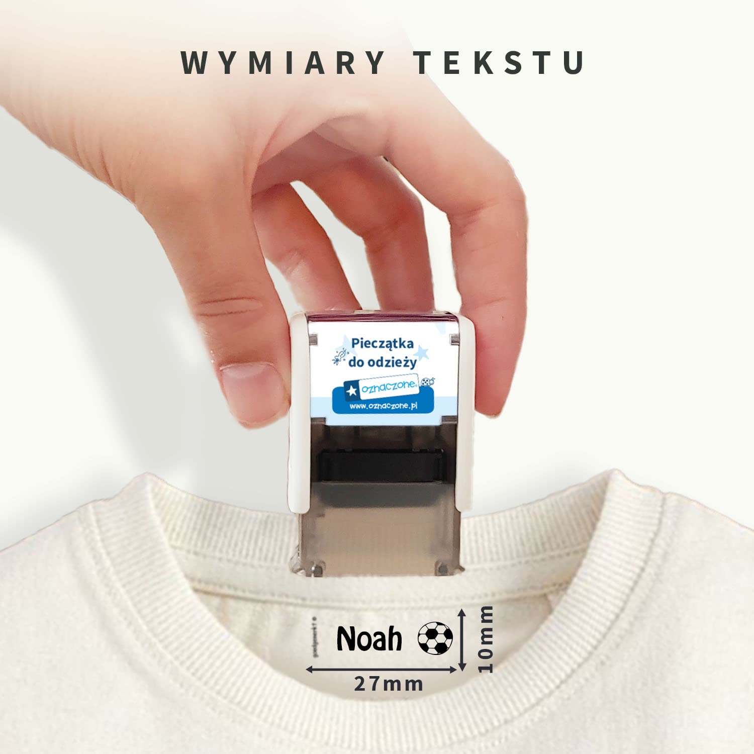 Pieczątka do odzieży