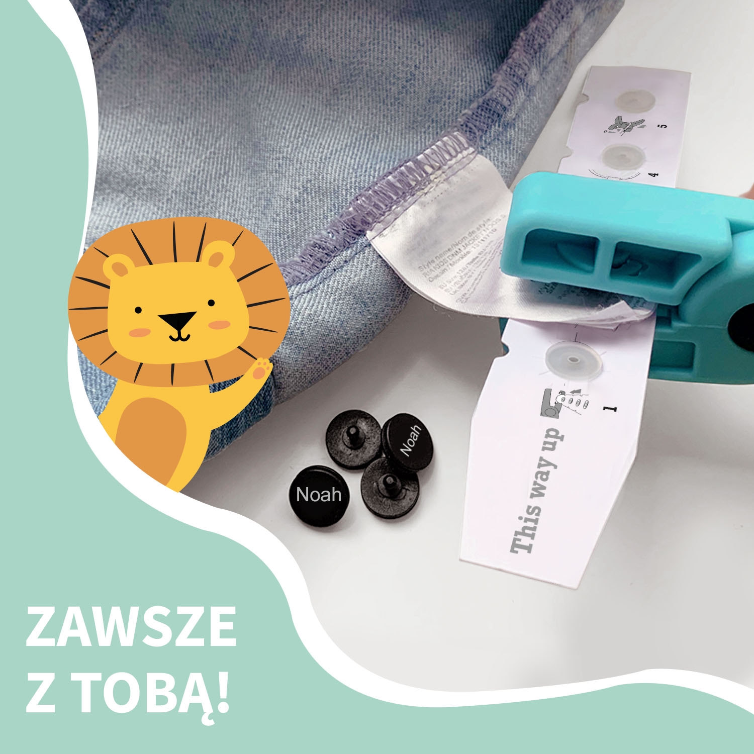 Zestaw klipsów odzieżowych