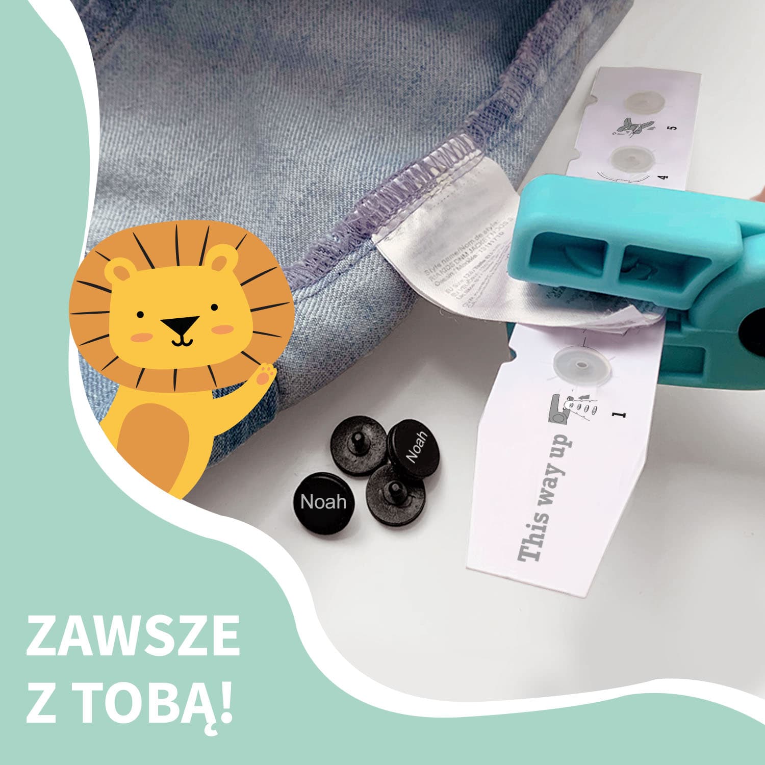 Zestaw klipsów odzieżowych