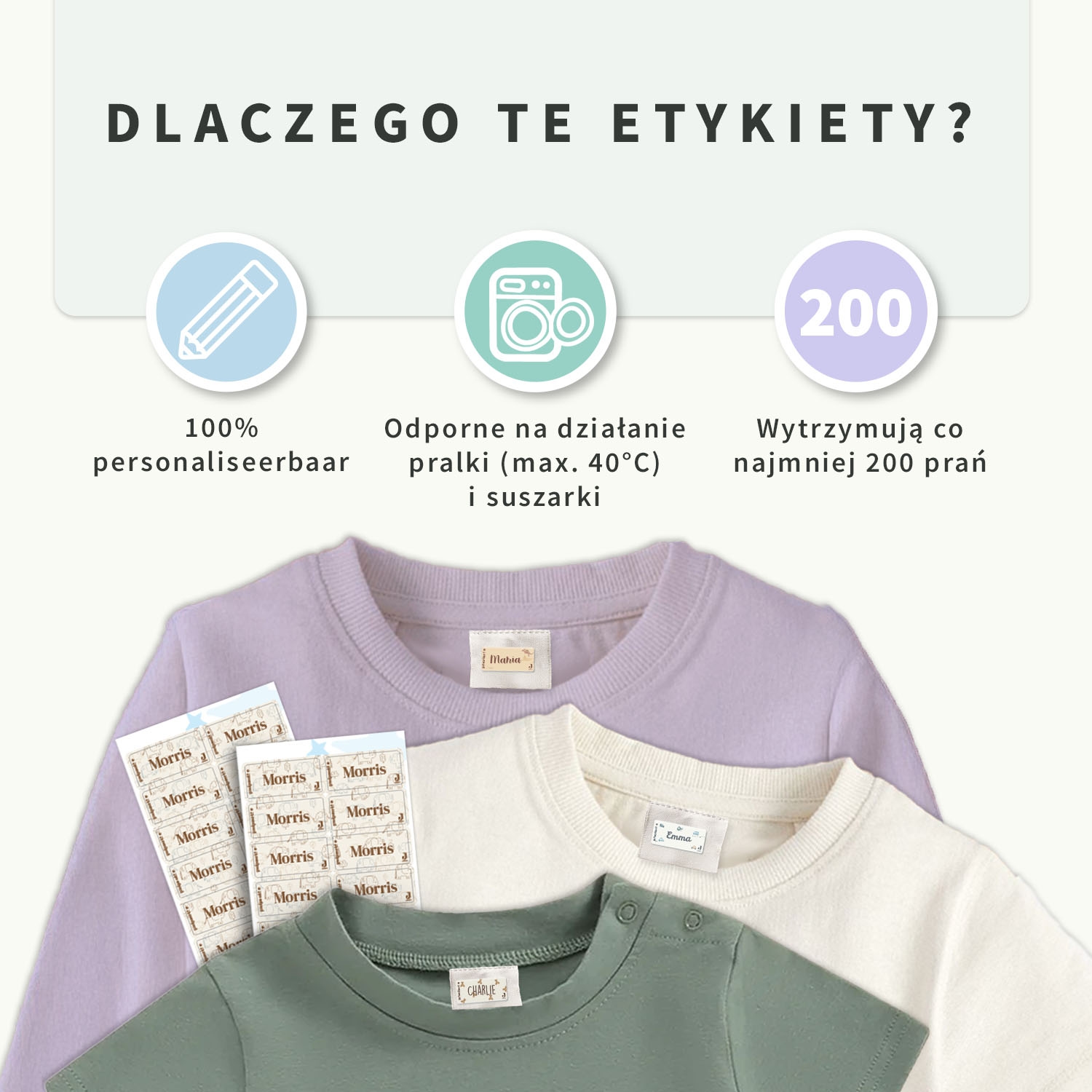 Naklejki na odzież Jollein
