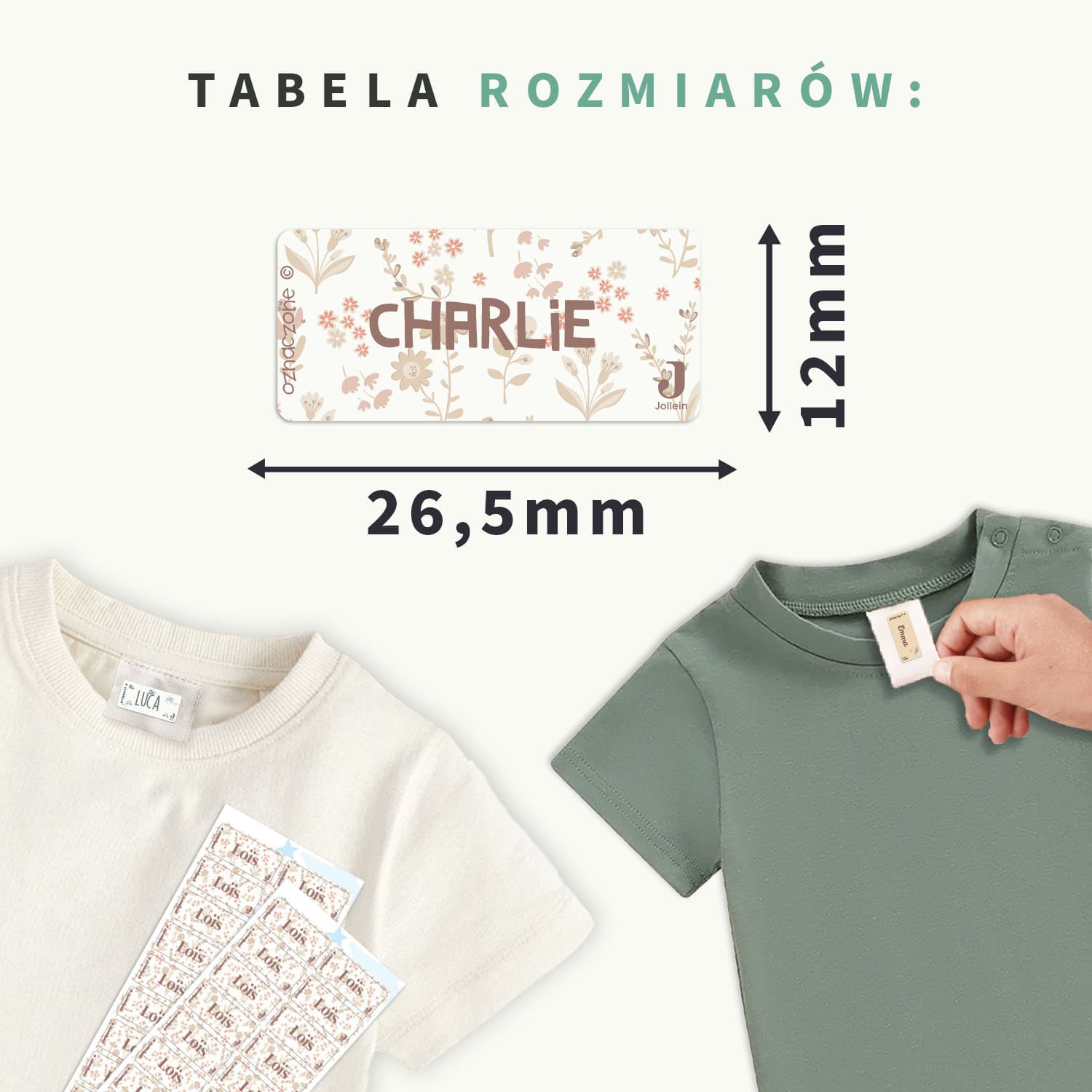 Naklejki na odzież Jollein