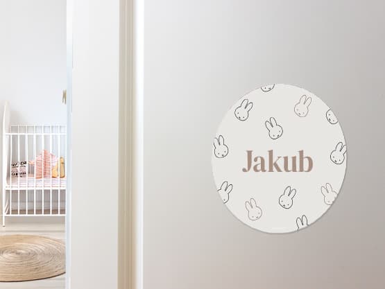 Personalizowana naklejka na drzwi design