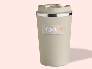 Małe naklejki imienne ze złotym wzorem