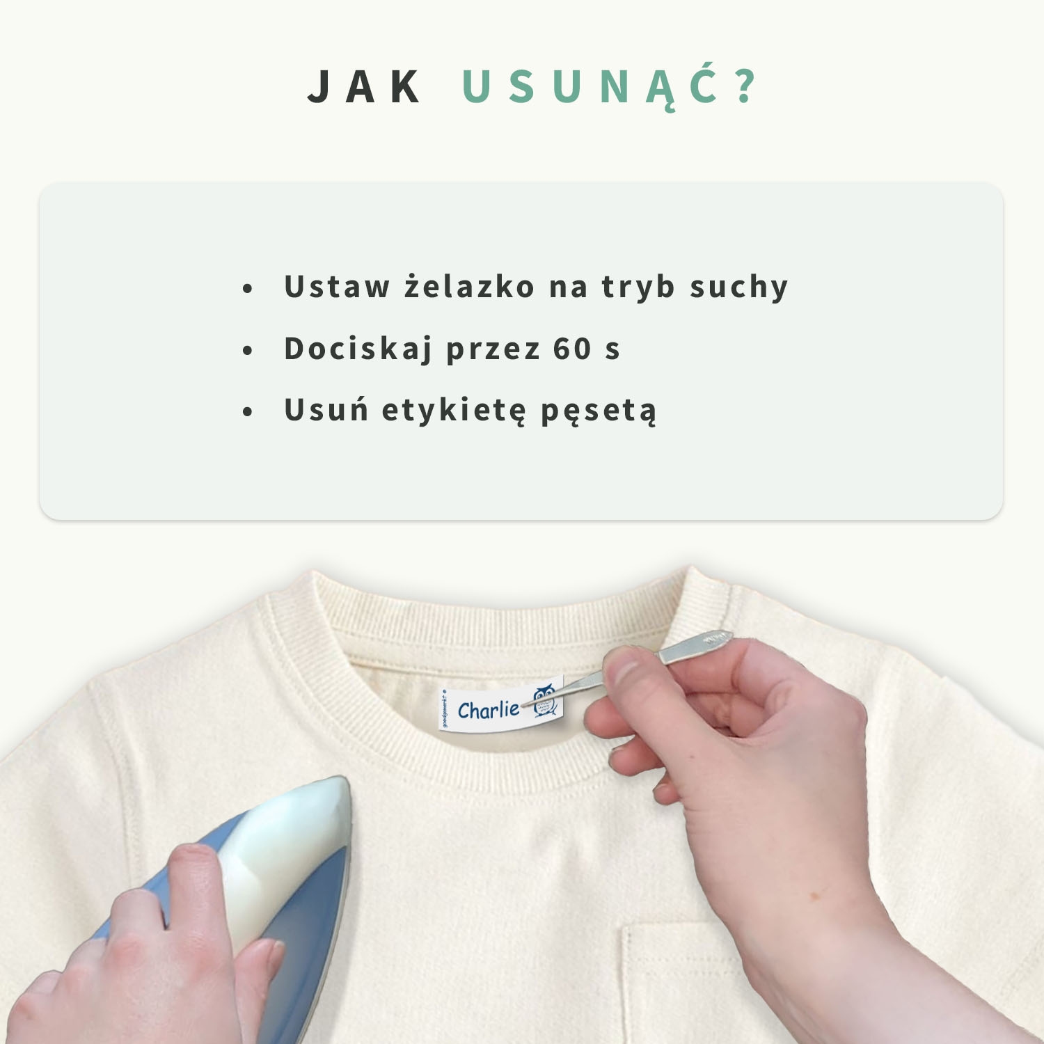 Naprasowanki imienne na ubrania