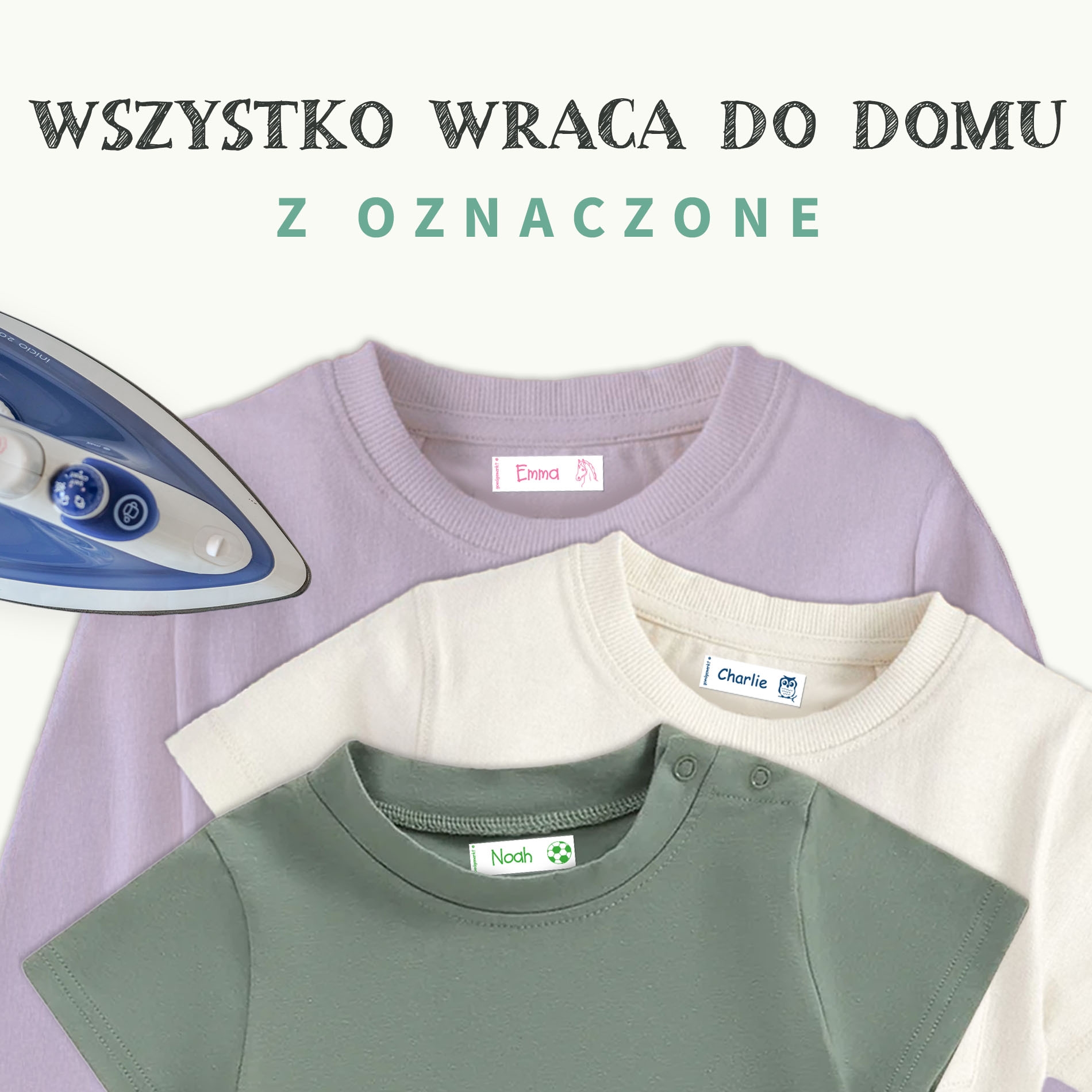 Naprasowanki imienne na ubrania