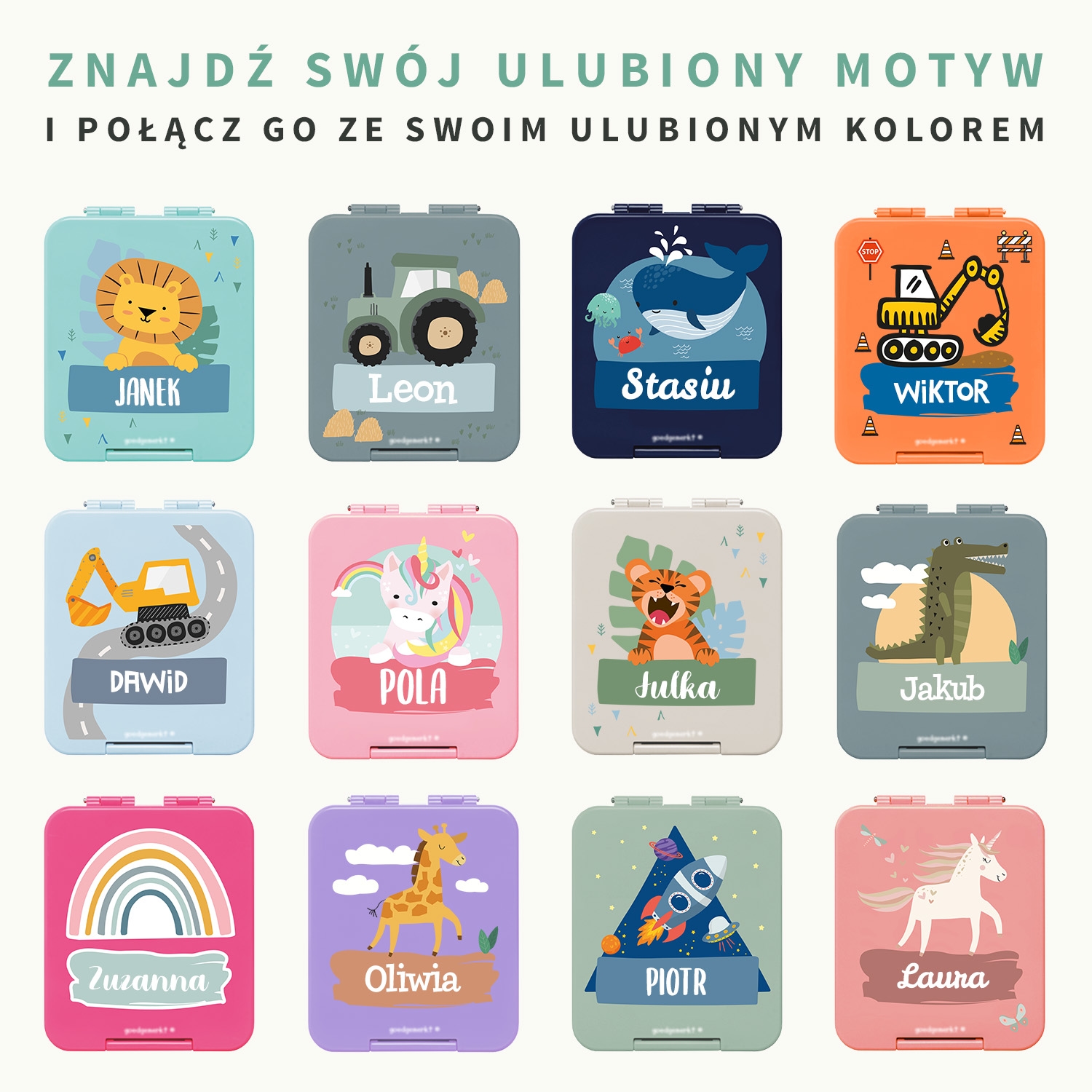 Personalizowany lunchbox z imieniem