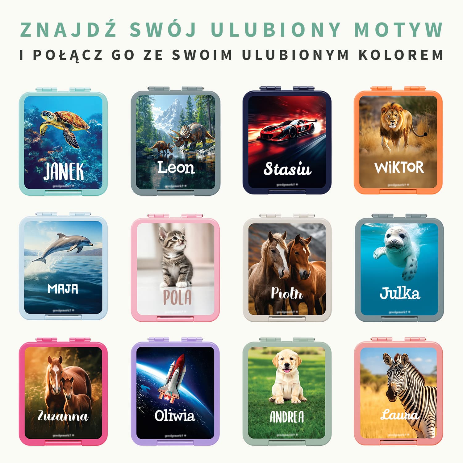 Lunchbox z imieniem – seria świat