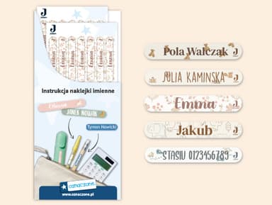 Mini naklejki imienne Jollein