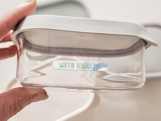 Mini naklejki imienne Design