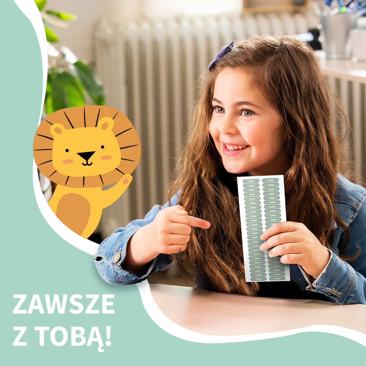Mini naklejki imienne XS