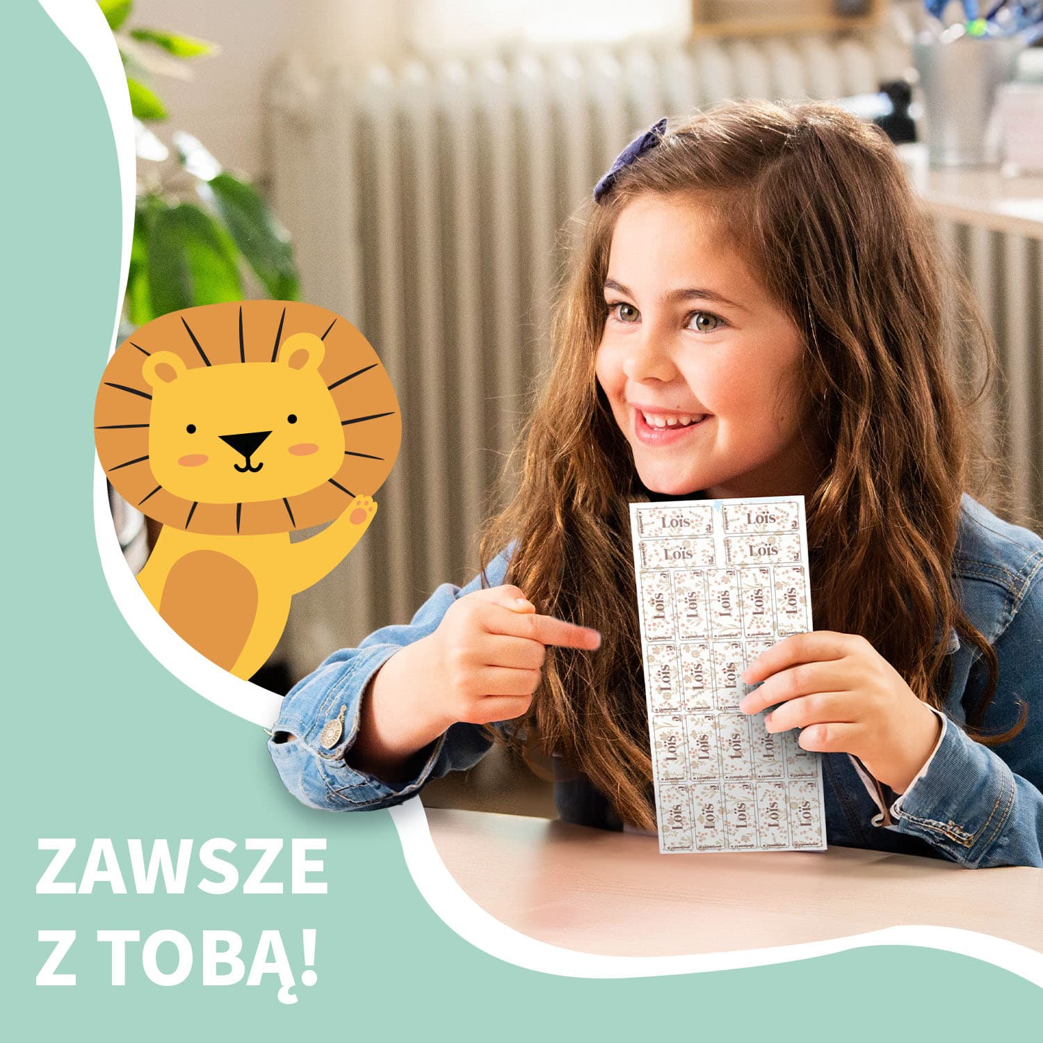 Małe naklejki imienne Jollein