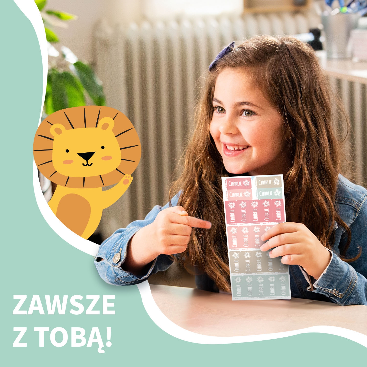 Małe naklejki imienne