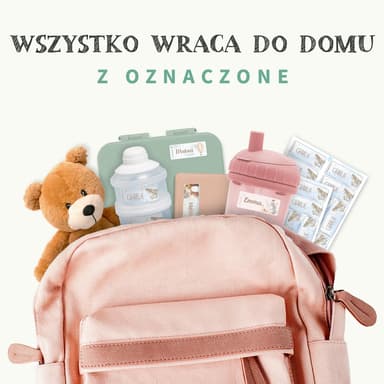 Akwarelowe małe naklejki imienne