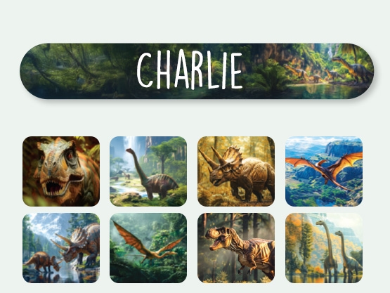 Mini naklejki imienne świat