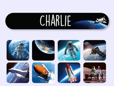 Mini naklejki imienne świat