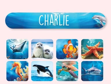 Mini naklejki imienne świat