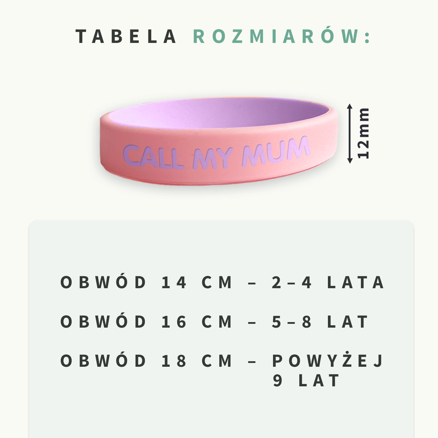 Opaska niezgubka SOS – dwukolorowa